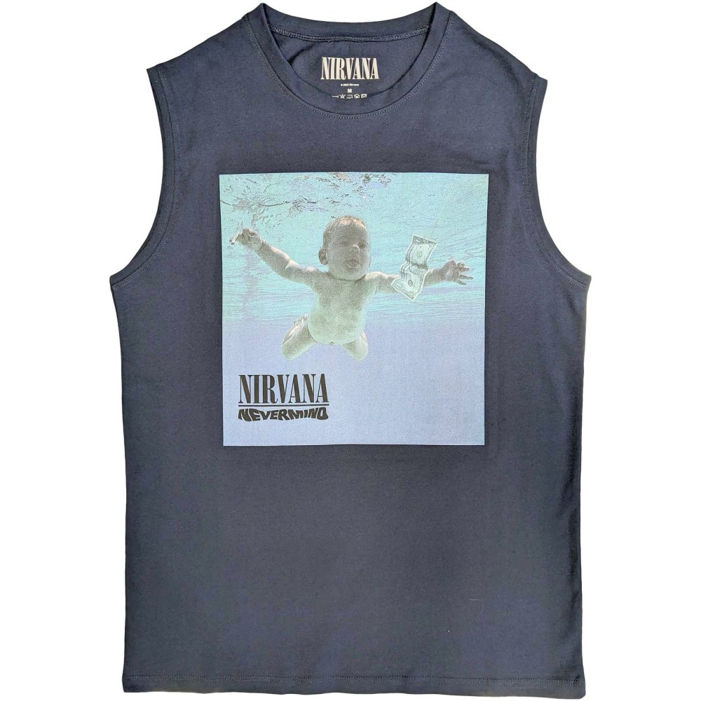 Nirvana - Nevermind Album Tanktop - Blue